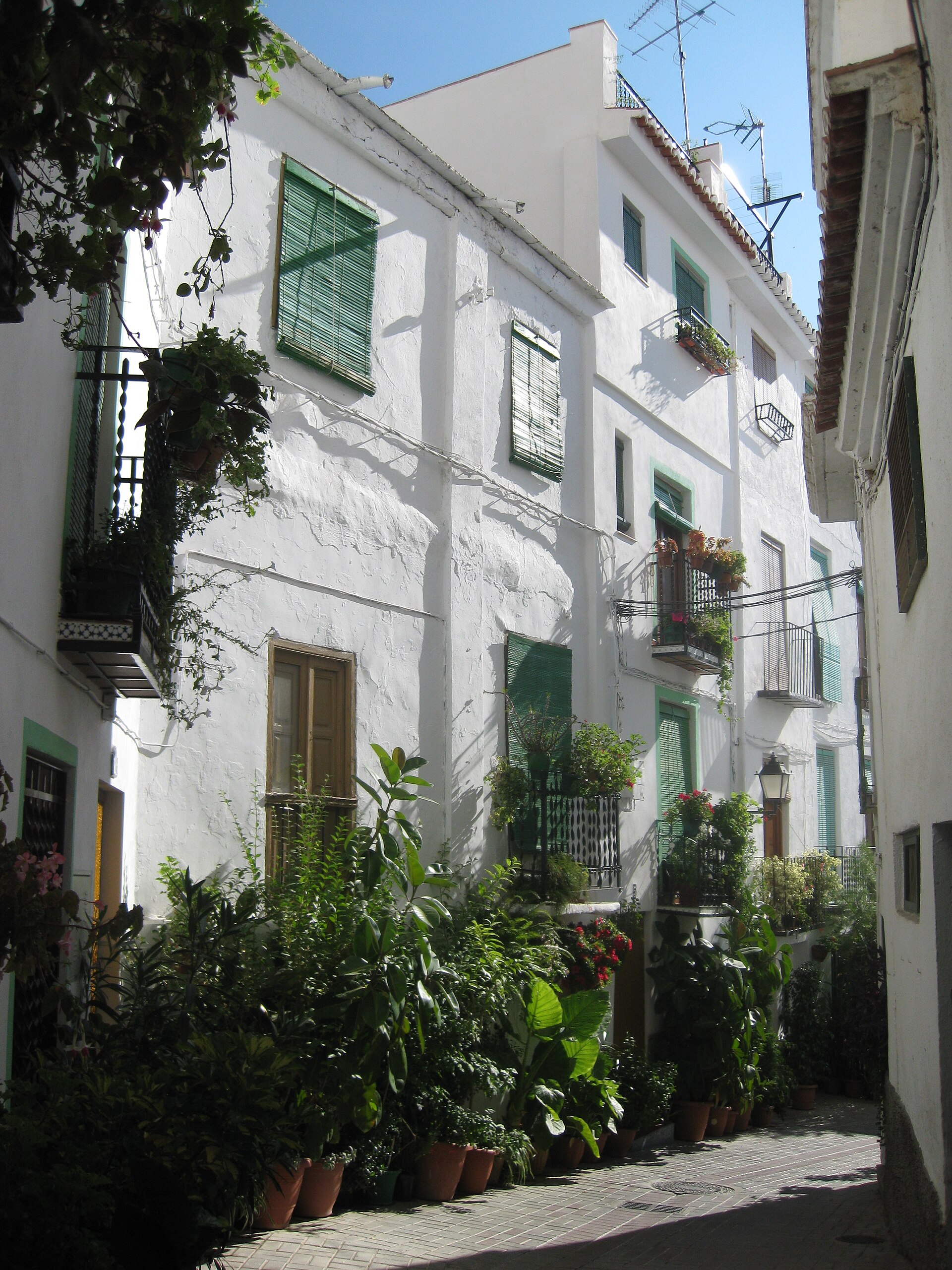 andalusian village whitewashed houses